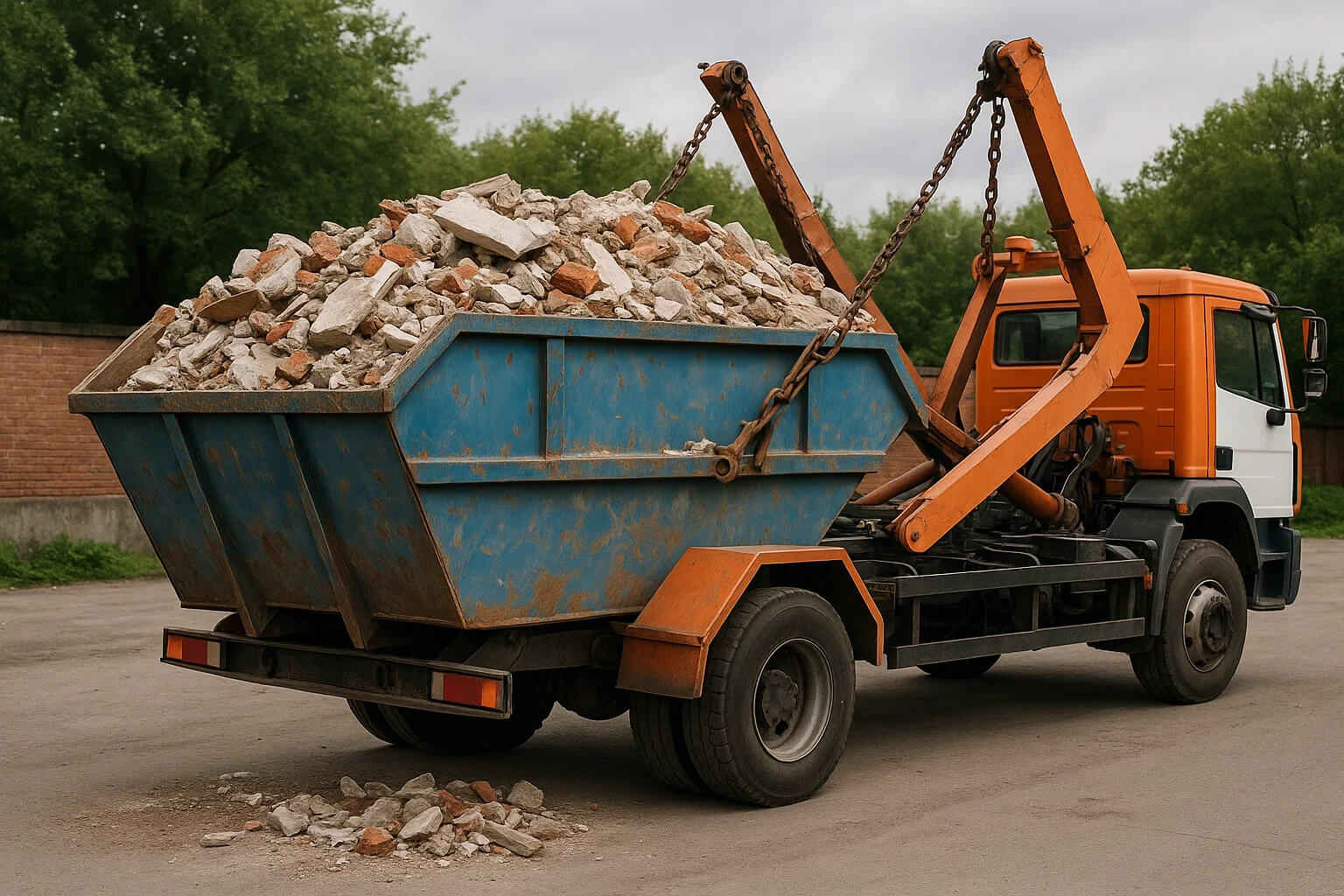 Утилизация строительного мусора после демонтажа